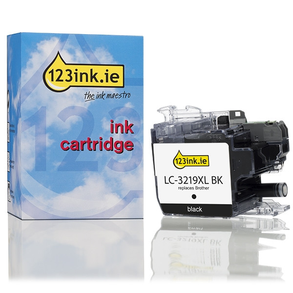 123ink version replaces Brother LC-3219XL BK high capacity black ink cartridge LC3219XLBKC 028909 - 1