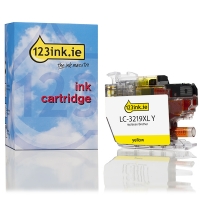 123ink version replaces Brother LC-3219XL Y high-capacity yellow ink cartridge