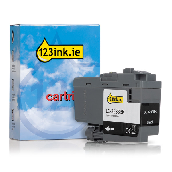 123ink version replaces Brother LC-3233BK black ink cartridge LC3233BKC 051203 - 1