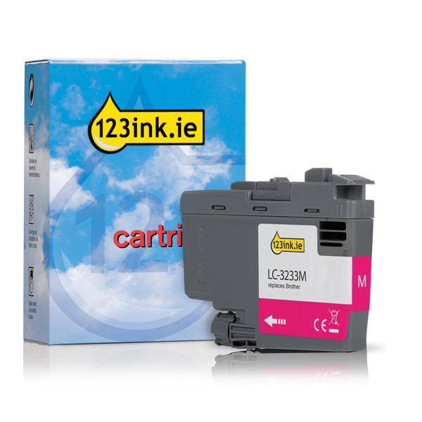 123ink version replaces Brother LC-3233M magenta ink cartridge LC3233MC 051207 - 1
