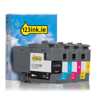 123ink version replaces Brother LC-3233 BK/C/M/Y ink cartridge 4-pack LC3233BKC LC3233CC LC3233MC LC3233YC 127246