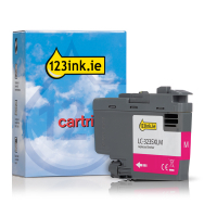 123ink version replaces Brother LC-3235XLM high-capacity magenta ink cartridge