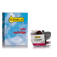 123ink version replaces Brother LC-421XLM high capacity magenta ink cartridge LC-421XLMC 160292