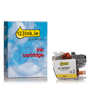 123ink version replaces Brother LC-422XLY high-capacity yellow ink cartridge