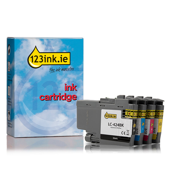 123ink version replaces Brother LC-424 BK/C/M/Y ink cartridge 4-pack  160220 - 1