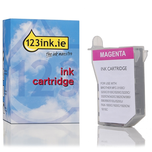 123ink version replaces Brother LC-600M magenta ink cartridge LC600MC 028971 - 1