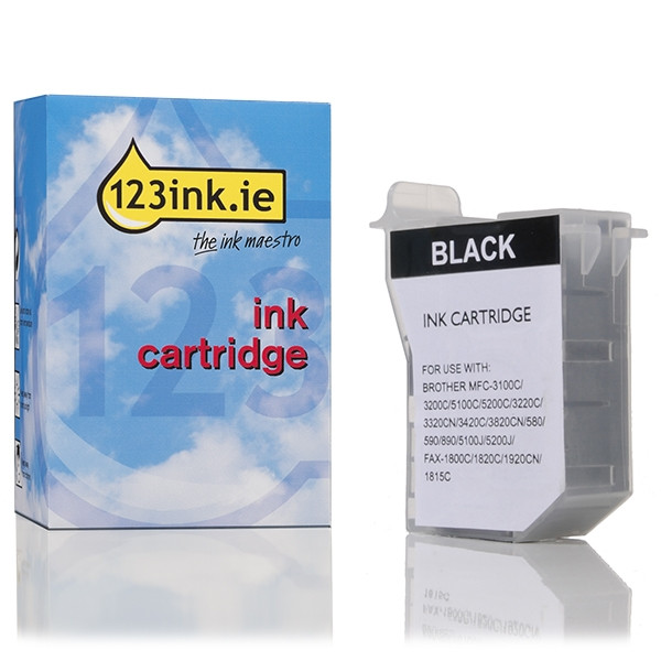123ink version replaces Brother LC-800BK black ink cartridge LC800BKC 028361 - 1