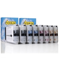 123ink version replaces Brother LC-970VALBP BK/C/M/Y ink cartridge 8-pack  127202