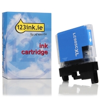 123ink version replaces Brother LC-985C XL high capacity cyan ink cartridge LC985CC 028330