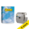 123ink version replaces Brother M-K221SBZ black on white non-laminated tape, 9mm | 5-pack 650707 - 1