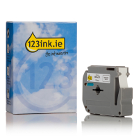 123ink version replaces Brother M-K231BZ black on white tape non-laminated, 12mm (5-pack)  650550