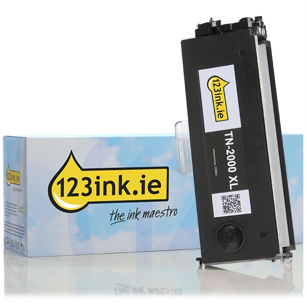 123ink version replaces Brother TN-2000XL high capacity black toner TN2000C 029993 - 1