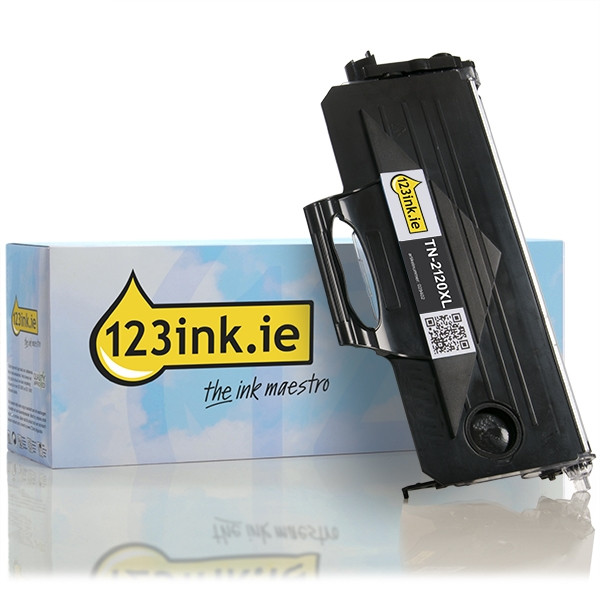 123ink version replaces Brother TN-2120XL extra high capacity black toner TN2120C 029402 - 1