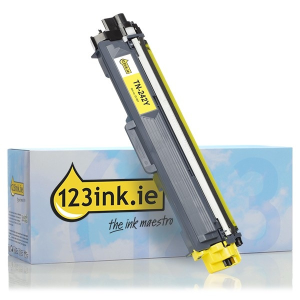 123ink version replaces Brother TN-242Y yellow toner TN242YC 051067 - 1