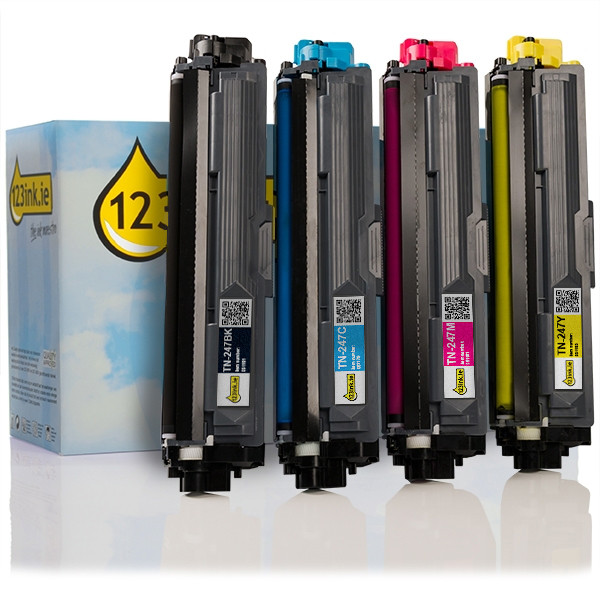 123ink version replaces Brother TN-247 BK/C/M/Y toner 4-pack  130219 - 1