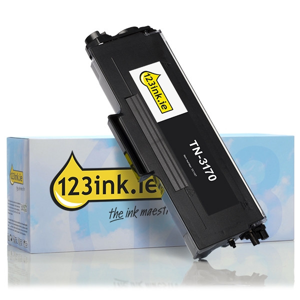 123ink version replaces Brother TN-3170 extra high capacity black toner  051107 - 1