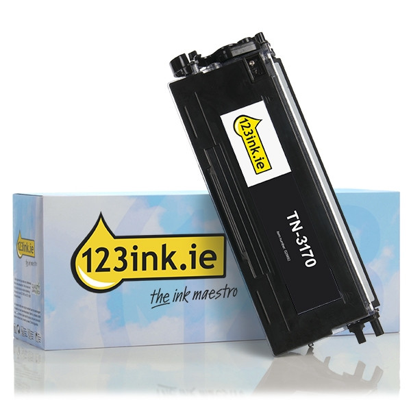 123ink version replaces Brother TN-3170 high capacity black toner TN3170C 029892 - 1