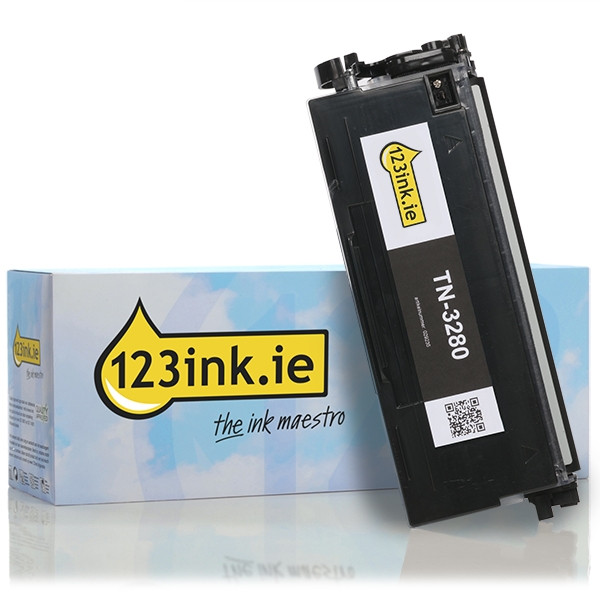 123ink version replaces Brother TN-3280 high capacity black toner TN3280C 029235 - 1