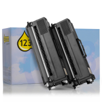 123ink version replaces Brother TN-329BK high-capacity black toner 2-pack 132183