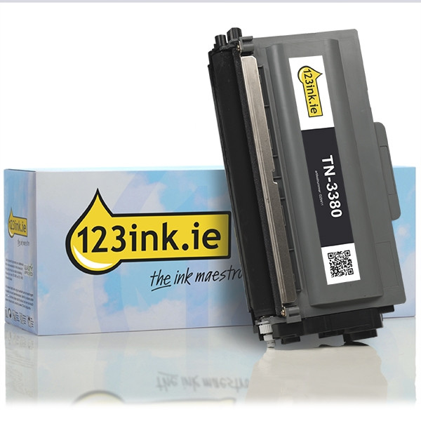 123ink version replaces Brother TN-3380 high capacity black toner TN3380C 029411 - 1