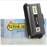 123ink version replaces Brother TN-3390 extra high capacity black toner TN3390C 029416