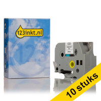 123ink version replaces Brother TZe-251 black on white tape, 24mm | 10-pack