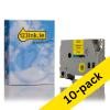123ink version replaces Brother TZe-631 black on yellow tape, 12mm | 10-pack 650792 - 1