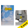 123ink version replaces Brother TZe-FX221 Flexi ID black on white tape, 9mm | 5-pack 650662 - 1