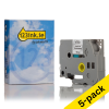 123ink version replaces Brother TZe-S131 extra adhesive black on transparent tape, 12mm (5-pack)