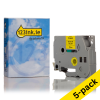 123ink version replaces Brother TZe-S631 extra adhesive black on yellow tape, 12mm | 5-pack 650658 - 1