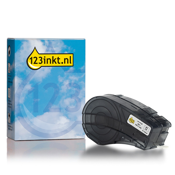 123ink version replaces Brady M21-250-C-342-YL black on yellow heat shrink tubing tape, 11.15mm x 2.10m (new version) 147740 - 1