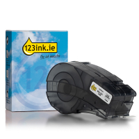 123ink version replaces Brady M21-375-7425 black on white polypropylene tape, 9.53mm x 6.40m