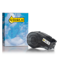 123ink version replaces Brady M21-500-488 black on white polyester tape, 12.7mm x 6.40m 147754