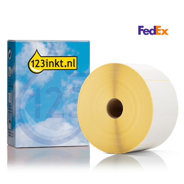 123ink version replaces Brother BCS-1J150102-203 pre-punched FedEx labels, 102mm x 150mm 653293 - 1