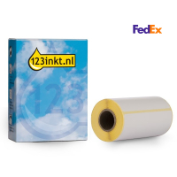123ink version replaces Brother BDE-1J152102-058 pre-punched FedEx labels, 102mm x 152mm 653290