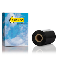 123ink version replaces Brother BWP-1D300-110 black thermal transfer roller BWP-1D300-110C 080937