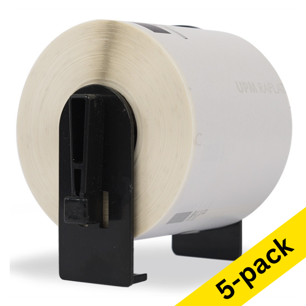 123ink version replaces Brother DK-11202 shipping label | 5-pack 653061 - 1