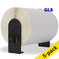 123ink version replaces Brother DK-11247 large GLS shipping labels | 5-pack 653228