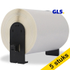 123ink version replaces Brother DK-11247 large GLS shipping labels (5-pack) 653228 - 1