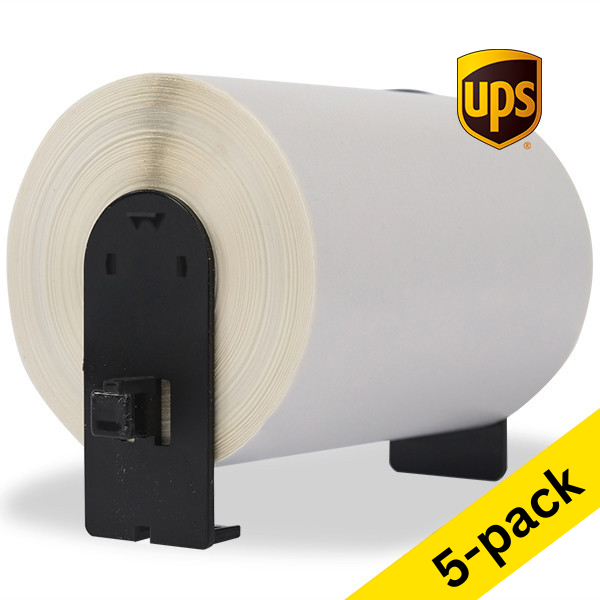 123ink version replaces Brother DK-11247 large UPS shipping labels | 5-pack 653168 - 1