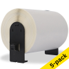 123ink version replaces Brother DK-11247 large post shipping labels | 5-pack 653348 - 1