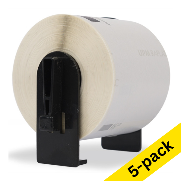 123ink version replaces Brother DK-22205 continuous paper tape (5-pack) 653067 - 1