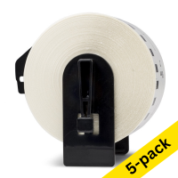 123ink version replaces Brother DK-22223 continuous white paper tape (5-pack) 653070