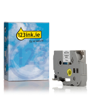 123ink version replaces Brother HSe-231E black on white heat shrink tape, 12mm HSE231EC 350599