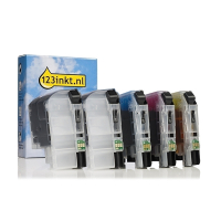123ink version replaces Brother LC-229XL / LC-225XL BK/BK/C/M/Y ink cartridge 5-pack 160768