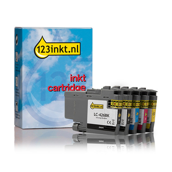 123ink version replaces Brother LC-426 BK/C/M/Y ink cartridge 5-pack 160782 - 1
