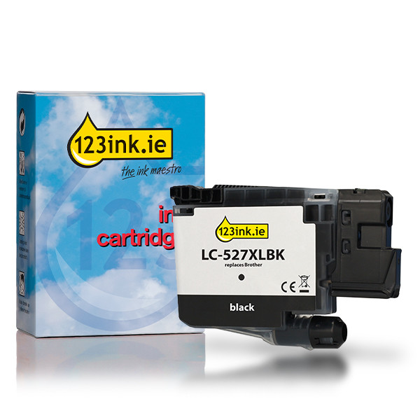 123ink version replaces Brother LC-527XLBK high capacity black ink cartridge 051489 - 1