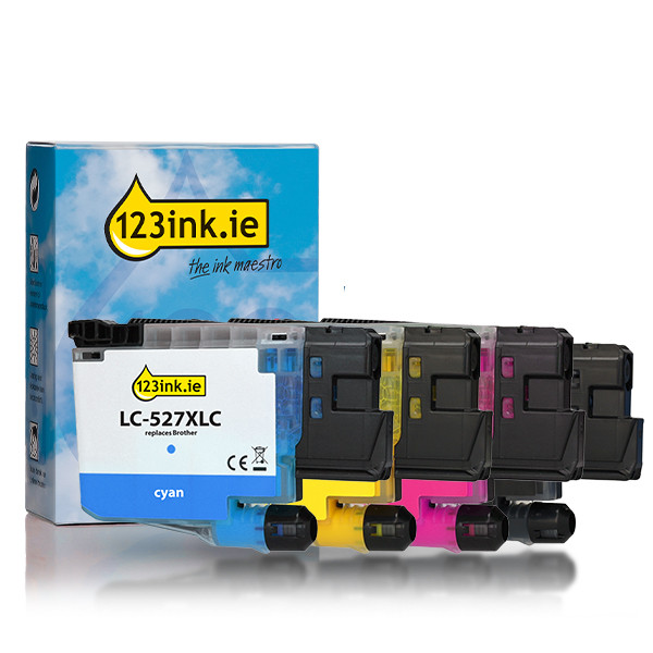 123ink version replaces Brother LC-527XL BK/C/M/Y high-capacity ink cartridge 4-pack 051499 - 1