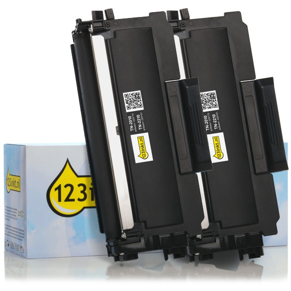 123ink version replaces Brother TN-2010 black toner 2-pack 160722 - 1