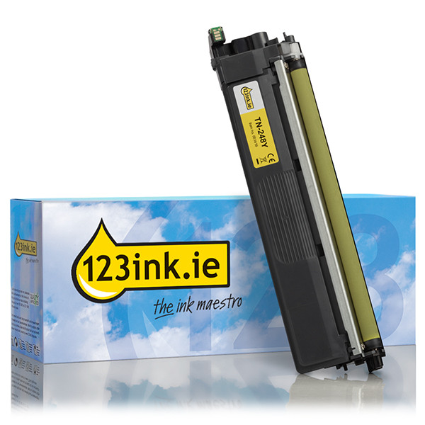 123ink version replaces Brother TN-248Y yellow toner TN248YC 051419 - 1